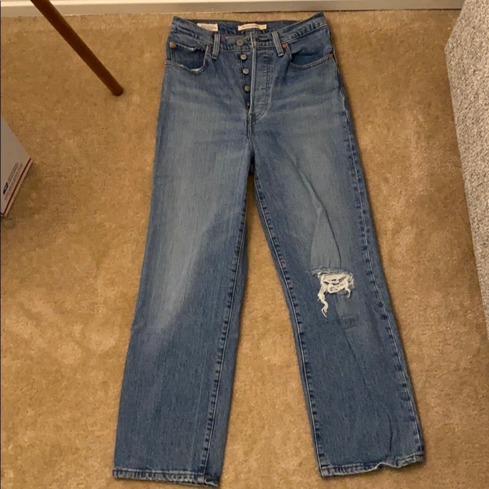 Levi’s ribcage straight leg jeans